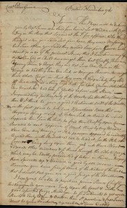 Letter to Peter Gwinn Mid-voyage, P 1
